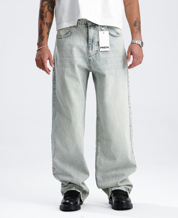 Ekstra Baggy Kot - Gri